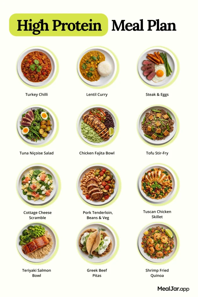 high protein meals to lose weight